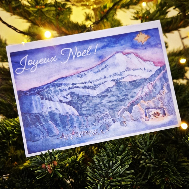 Carte Joyeux Noël en Provence